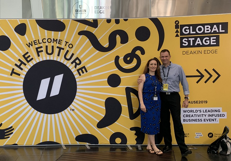 Matt and Liz Raad at Pause Fest Digital Business Growth Conference Melbourne 2019