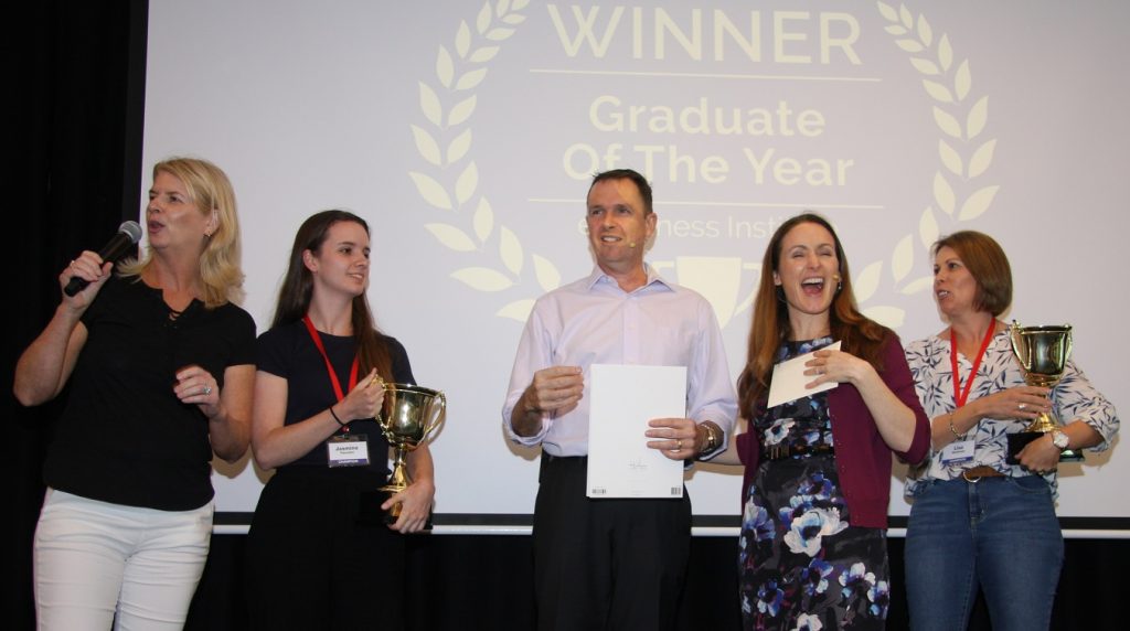 Liz Raad awards top students at eBusiness Institute bootcamp