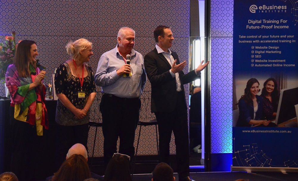 Kath and Rob Rushford speak at eBusiness Institute live training event