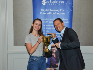 EBusiness Institute Graduate of the year Jasmine Facchini from https://velvetdigitalmarketing.com.au/