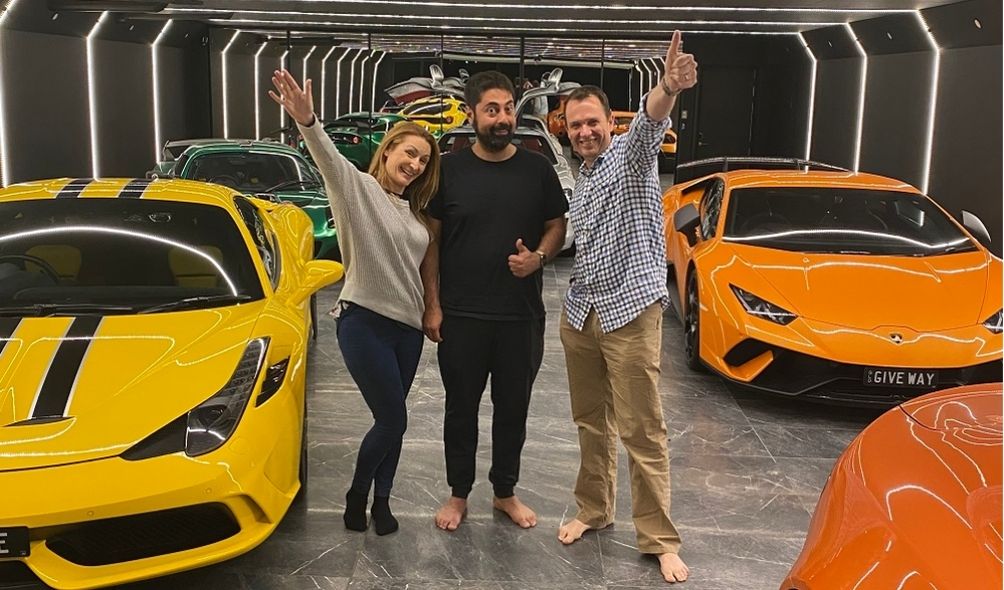 Alborz Fallah celebrates car success with Liz Raad Matt Raad