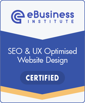 SEO UX Certification badge eBusiness Institute