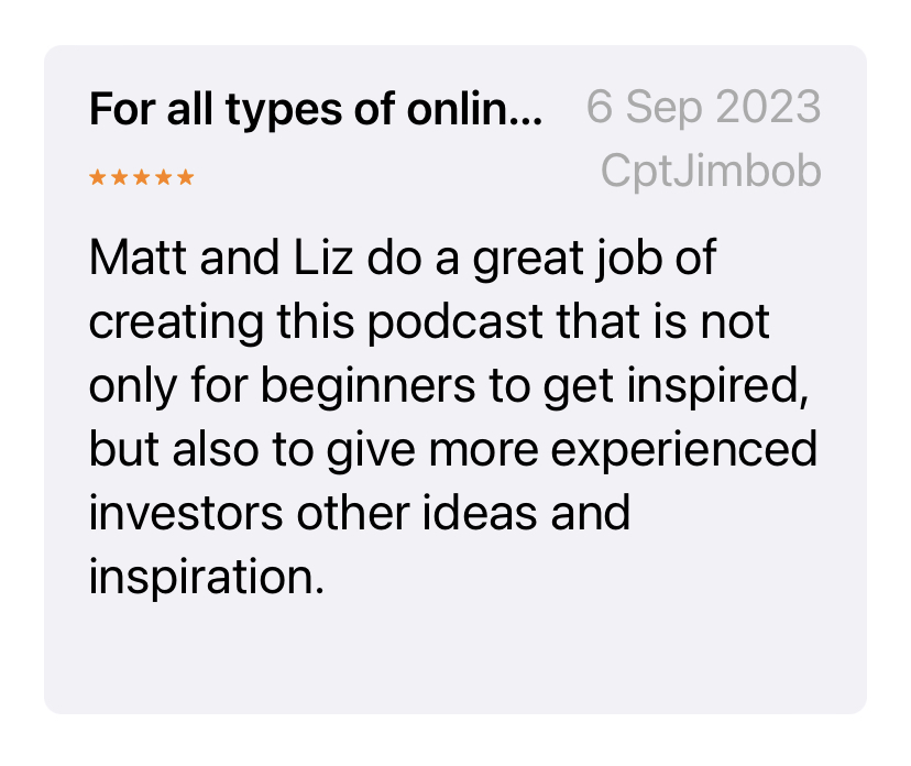 Great review for Digital Investor Podcast