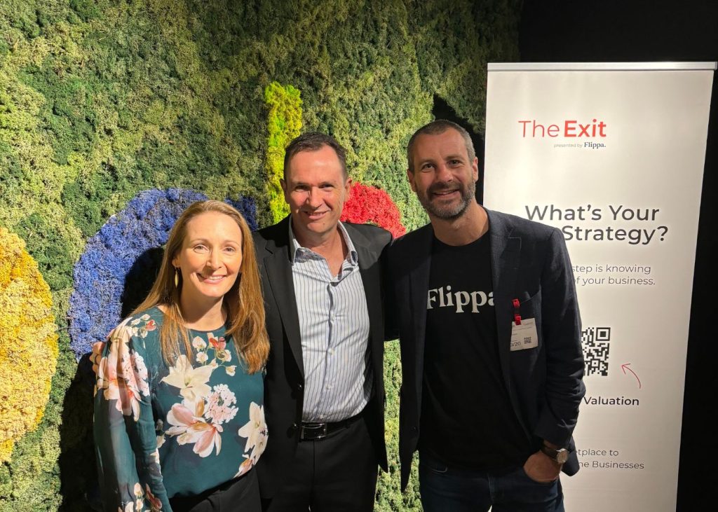 Matt and Liz Raad visit Flippa's The Exit Event in Melbourne