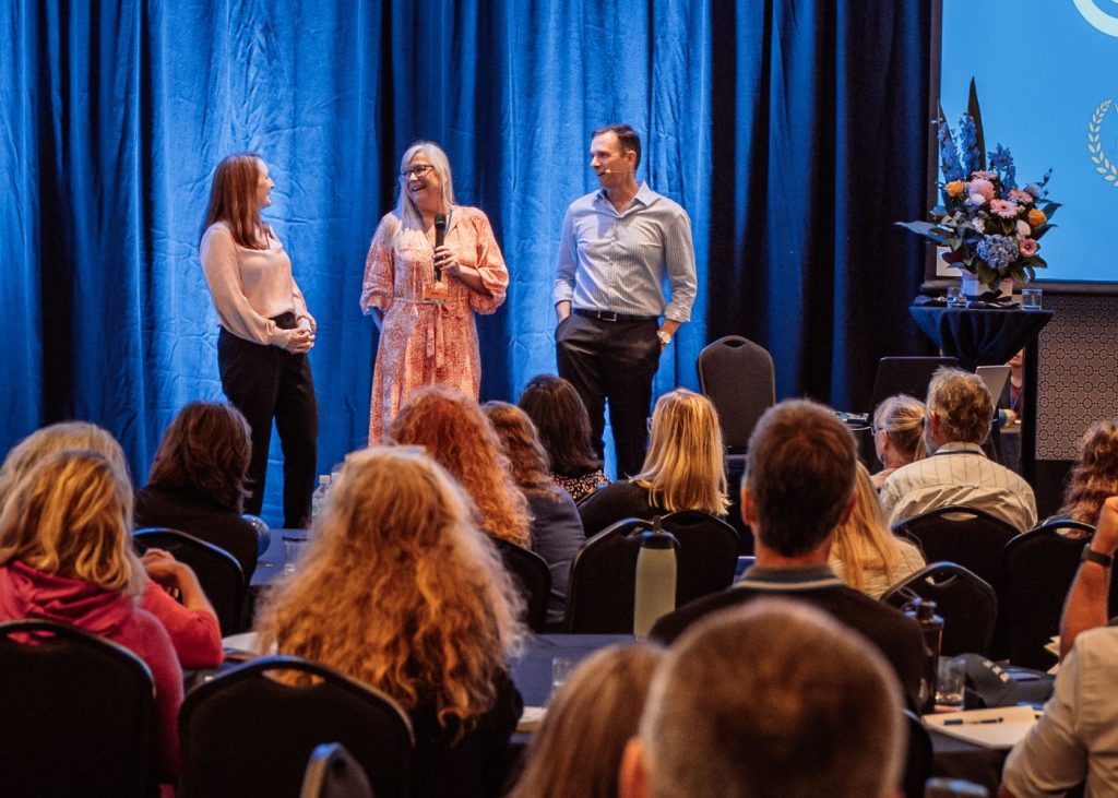 Lucy Walter with Matt and Liz Raad